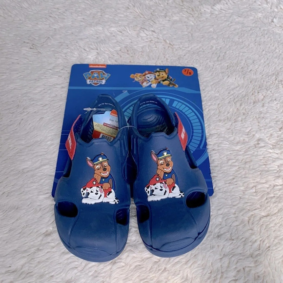 Spin master Nickelodeon paw patrol shoes NWT SIZE 7/8 kids blue Chase Marshall - Picture 1 of 3